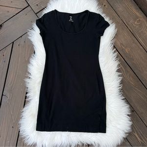 H&M Black Tight Tshirt dress